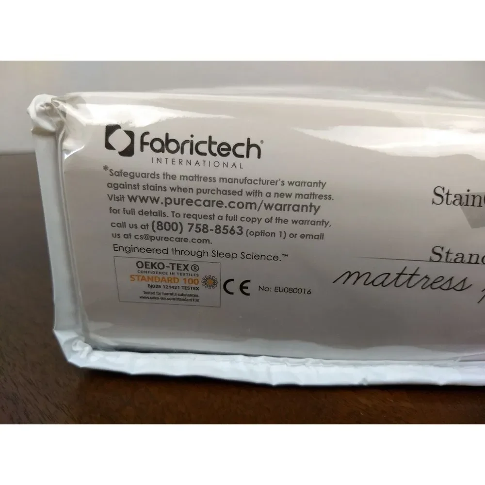 STAINGUARD Mattress Protector King Size‎ White 1-Sided Protective Barrier NEW